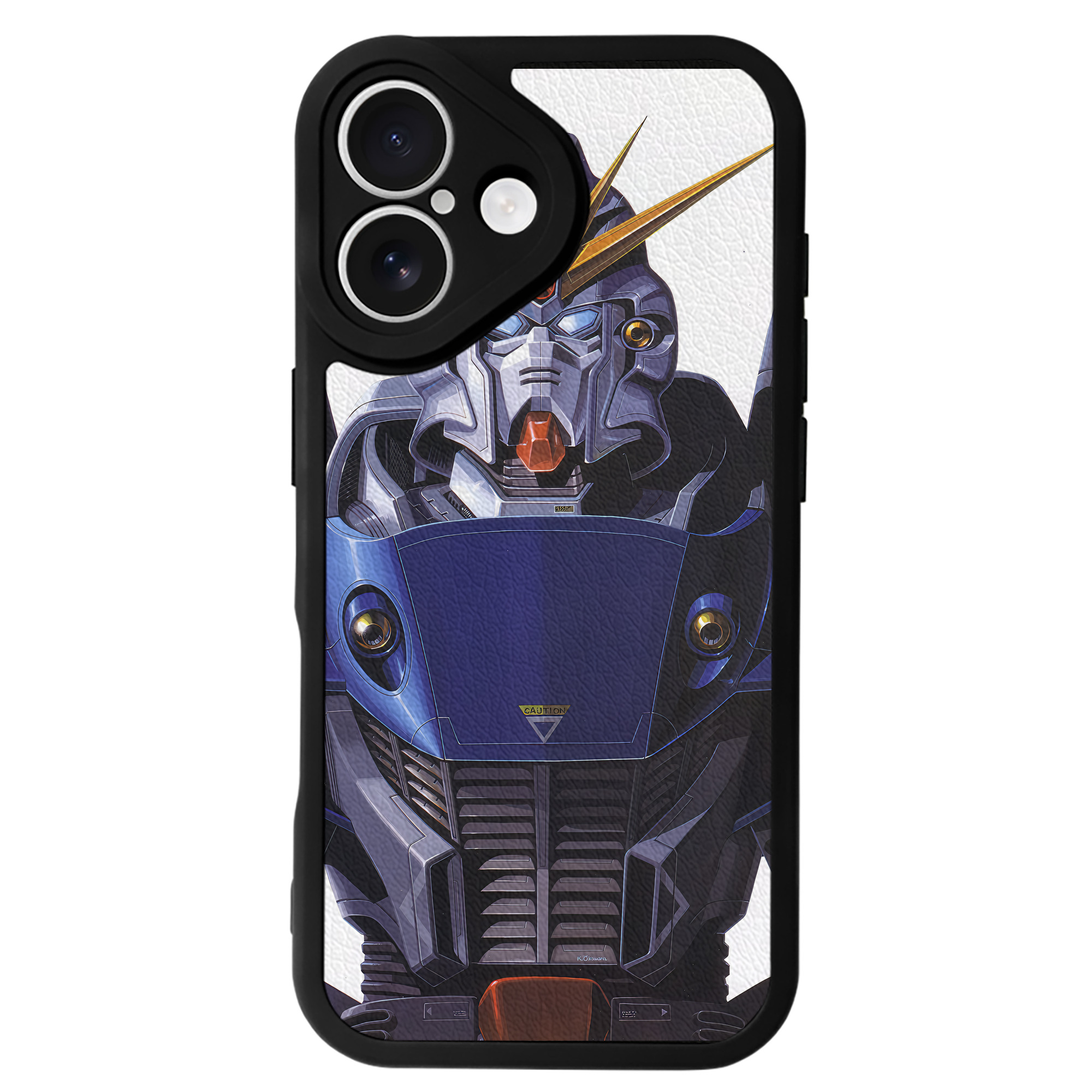 （画像用） 機動戦士ガンダム Mobile Suit Gundam 【iPhone 16シリーズ対応】シリコンスマホケース（レザー調） 材質：シリコン
